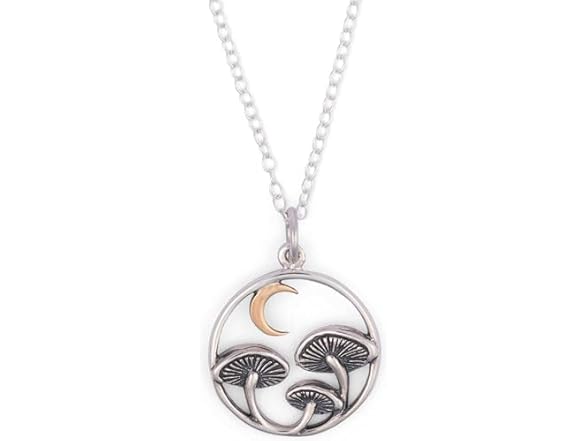 NINA Sterling Silver Necklace - Mushroom