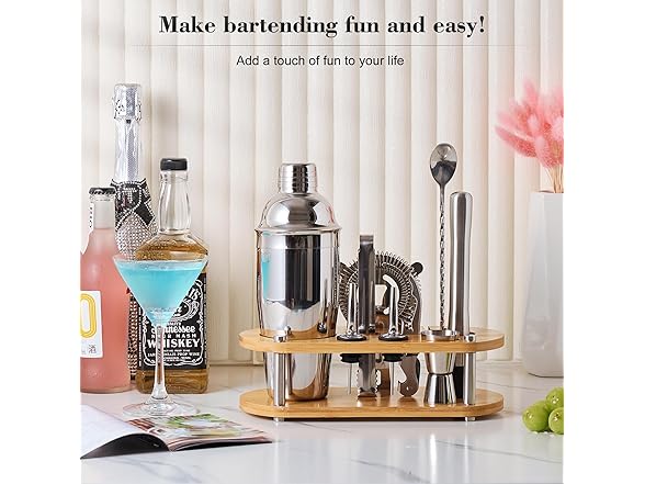 Wukuna Cocktail Shaker Set Bartender Kit