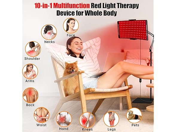 Red Light Therapy Lamp
