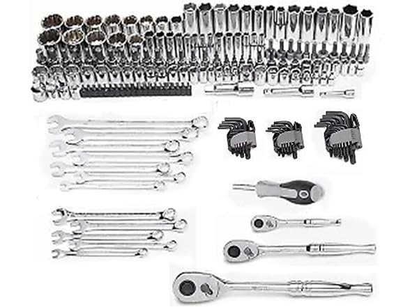 Master Mechanic 180 Piece Mechanics SAE and Metric