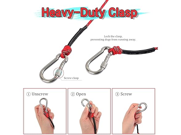 50ft Heavy Duty Dog Tie Out System