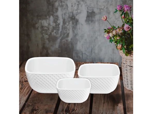 Le Regalo 3 Piece Stoneware Bowl Set