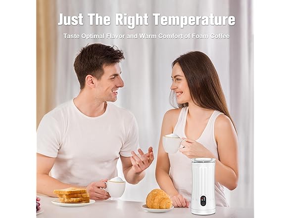 White 4-in-1 Milk Frother