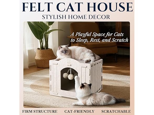 Apasiri Cat House Scratch-Resistant