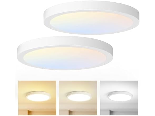 Brightever 2PK Flush Mount LED Ceiling Light Fixture