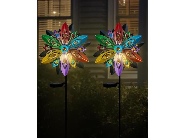 Putuo Decor Putuo Decor Solar Wind Spinners Outdoor