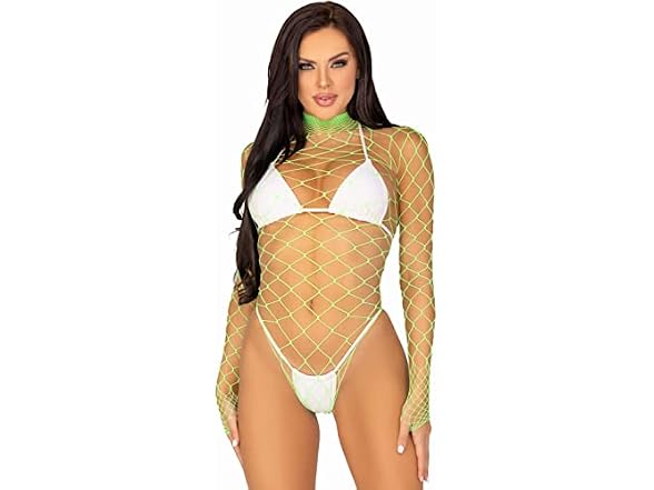 Leg Avenue Women's (OS) Womens Fence Fishnet Bodys