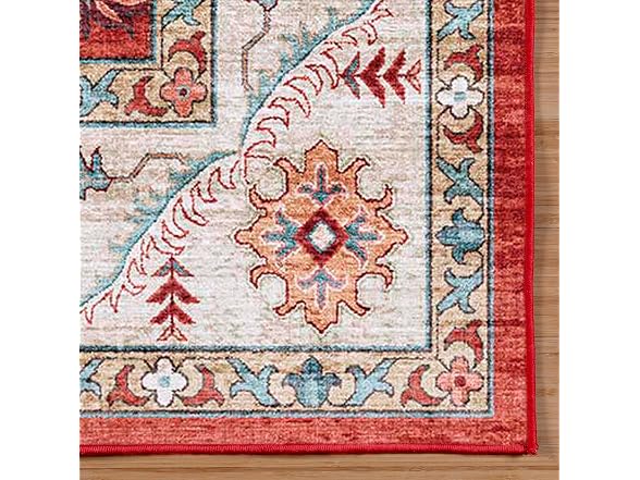 Gertmenian Washable Rug 5x7 Casper Red
