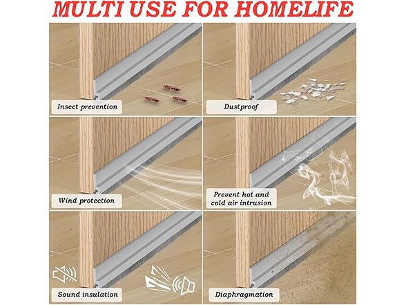 Xbaiyanr Door Sweep for Bottom of Door