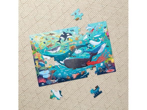 Melissa & Doug Underwater Jumbo Floor Puzzle, 48-Piece