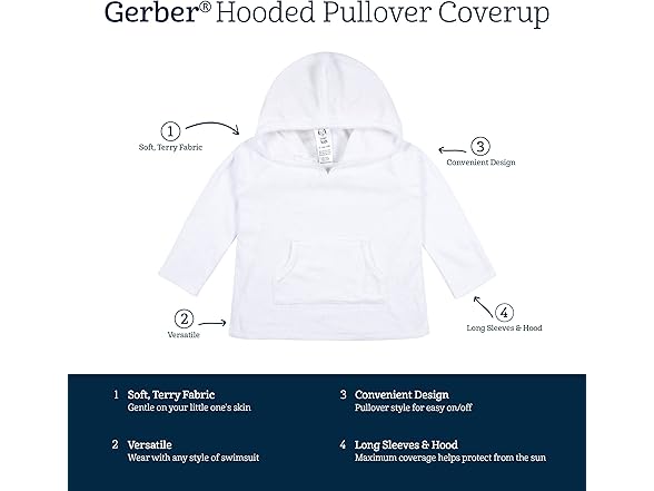 Gerber Baby Hooded Cover Up (4T)