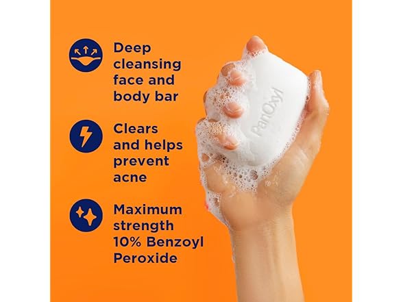 PanOxyl Acne Treatment Bar with 10% Benzoyl Peroxide