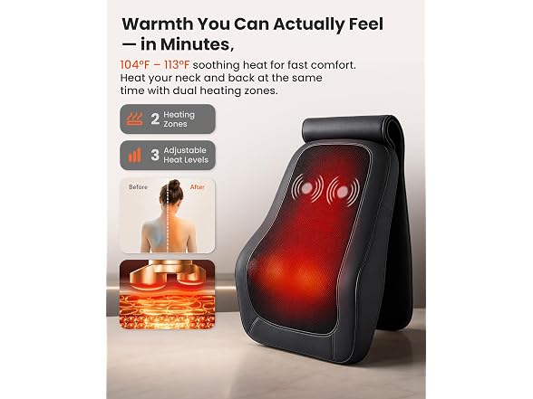 Back Massager with Heat and Vibration