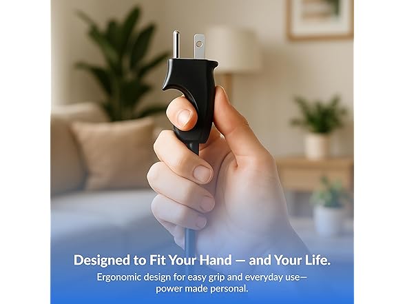 Comfort Grip 3 Outlet 8ft Extension Cord