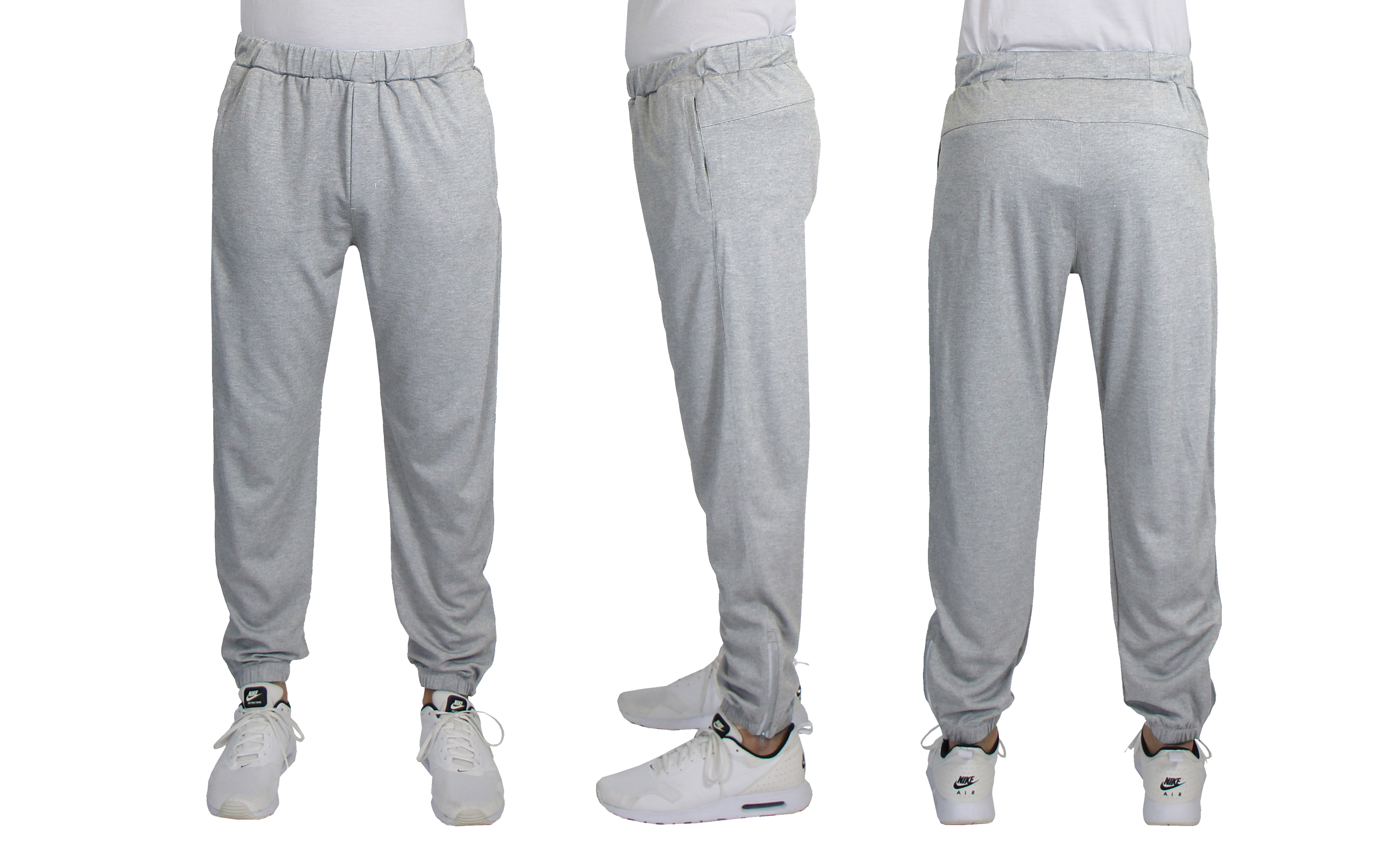 3Pk Asst Mens Active Pants w-Ankle Zippers - Gallery 13