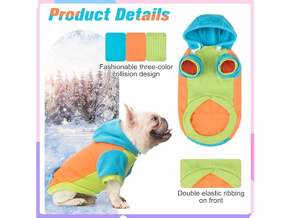 BEAUTYZOO Dog Hoodie for Small Medium Dogs P