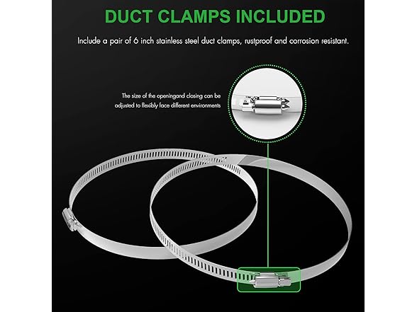 iPower Flexible 6 Inch 8 Feet Aluminum Ducting