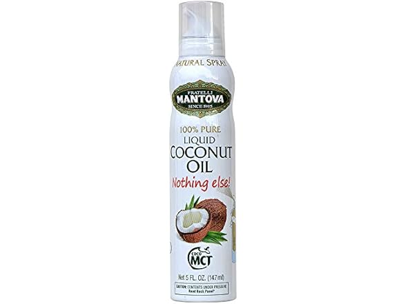 Mantova Coconut Oil, 100% Pure Cooking Oil Spray