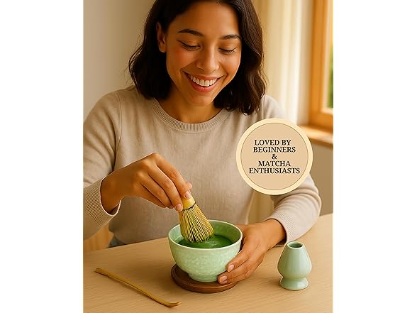 Matcha Bowl Set Japan Green Matcha Bowl