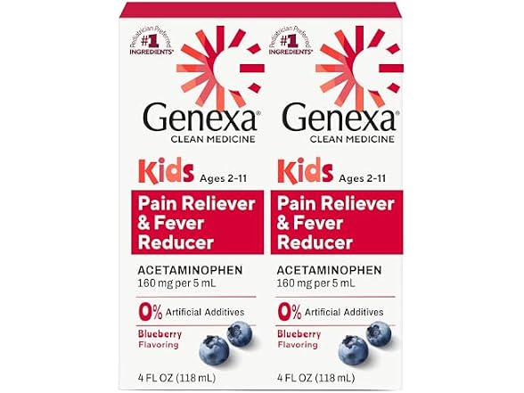 Genexa Children's Acetaminophen, 2Pk