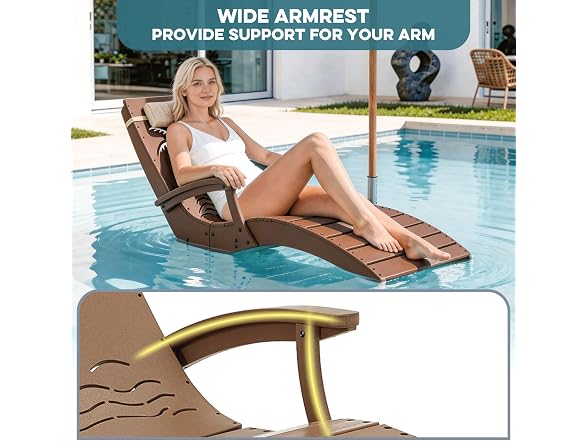 zzwhom in Pool Lounge Chairs Set of 4 with Armrests