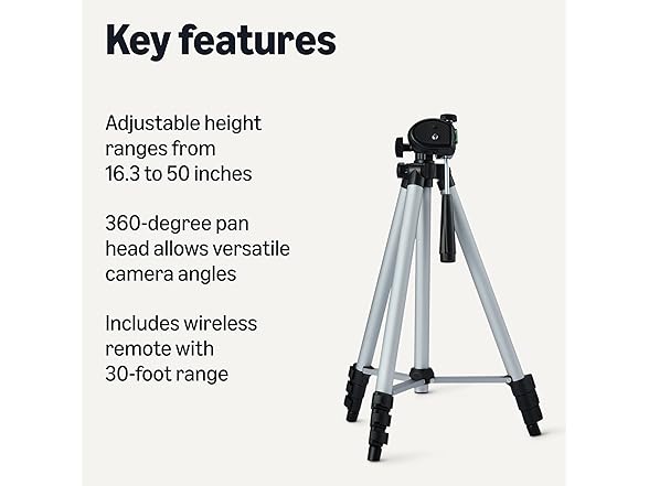 Amazon Basics 50" Lightweight Tripod