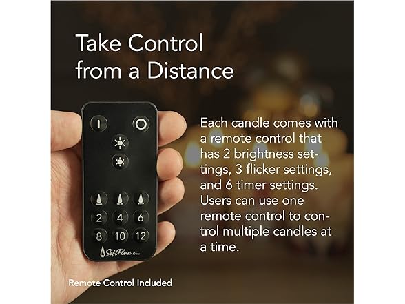 Softflame Christmas Flameless Candles with Remote