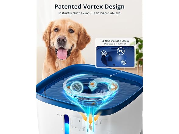 PETEMPO Cat Water Fountain135oz/4L Ultra Quiet Dog Water