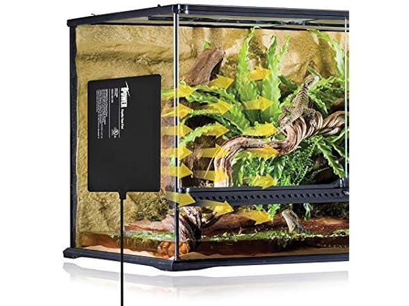 iPower 8 by 12-Inch Reptile Heat Mat Under Tank