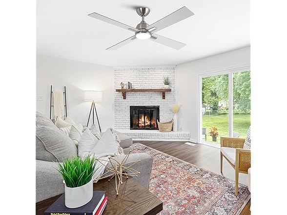Parrot Uncle F6363SN110V 48" Ceiling Fan w/ Light