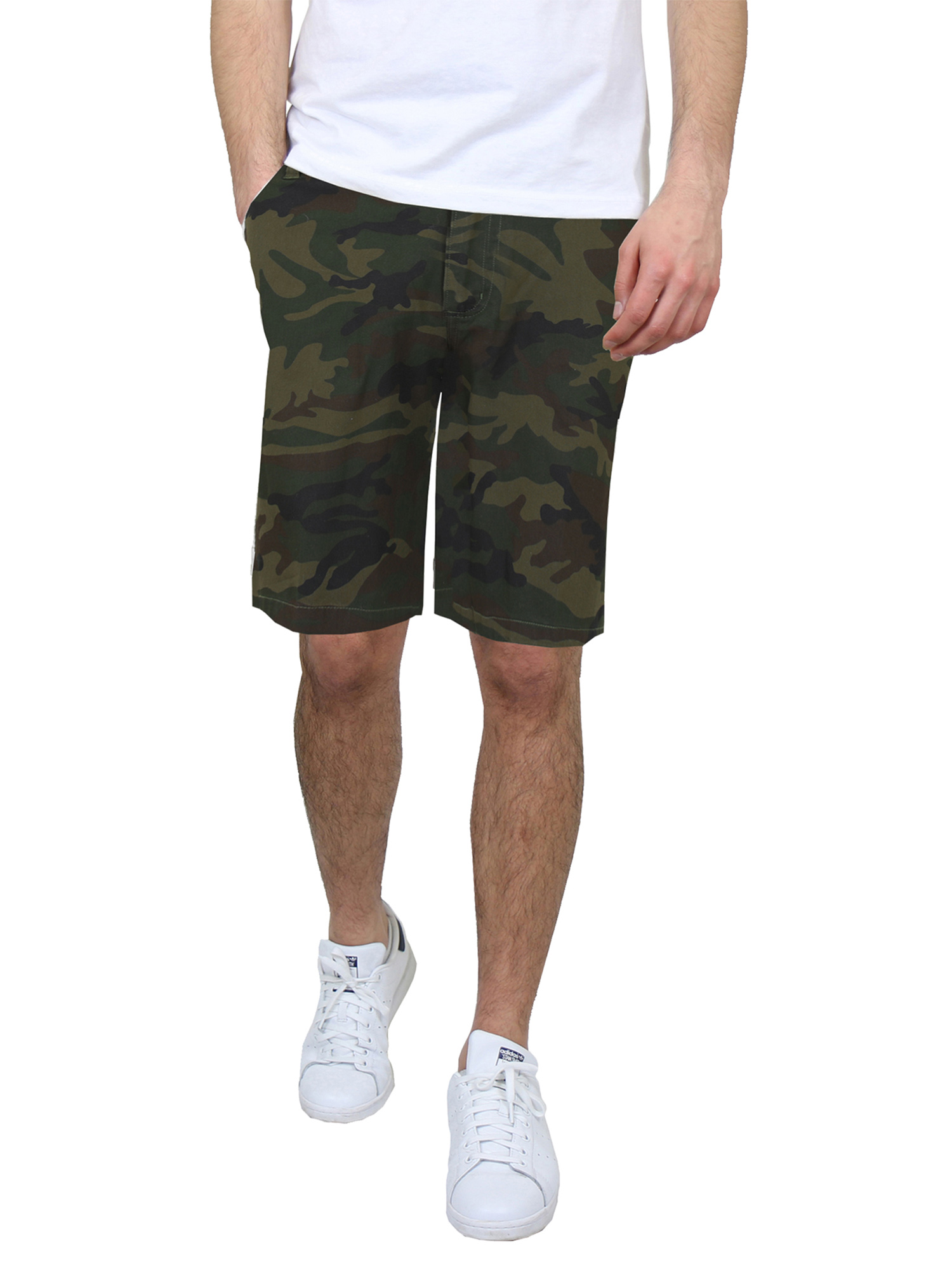2Pk Asst Mens Stretch Chino Shorts - Gallery 20