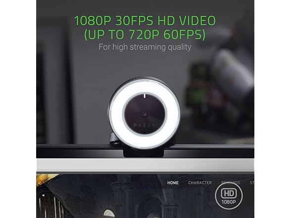 Razer Kiyo Full HD 1080p 12 LED Webcam