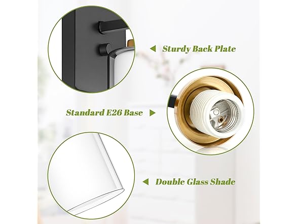 VerRon B0FHWTH3SG Bathroom Vanity Light 2-Pack