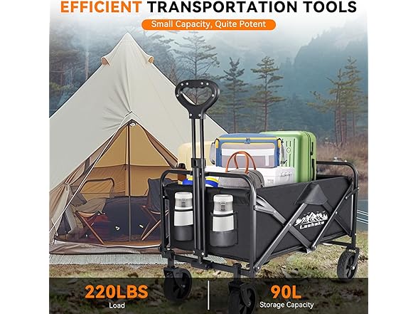 Heavy Duty Folding Wagon Cart with Wheels