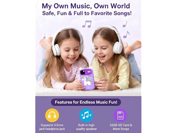 Kids Smart Phone for Girls 3-12 Years