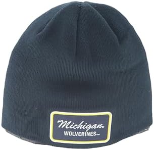 ZHATS Standard NCAA Officially Licensed Beanie Edge Patch Brick Team Color