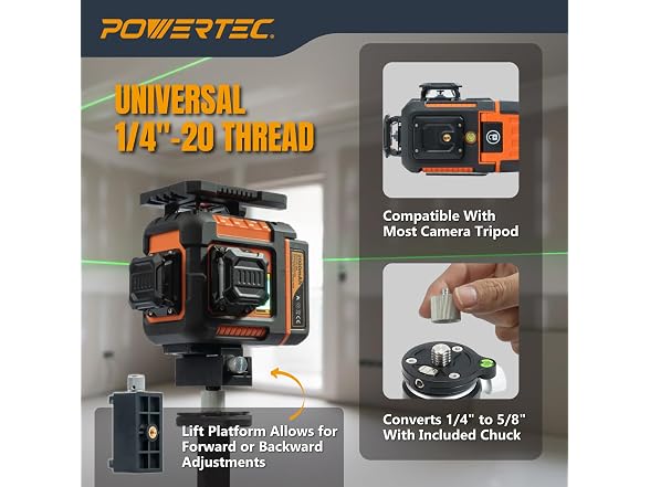 POWERTEC POWERTEC 3360 Green Laser Level