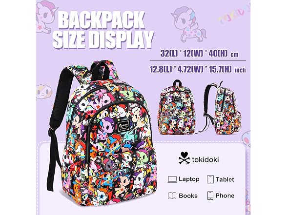 tokidoki Cute Unicorno School Backpack