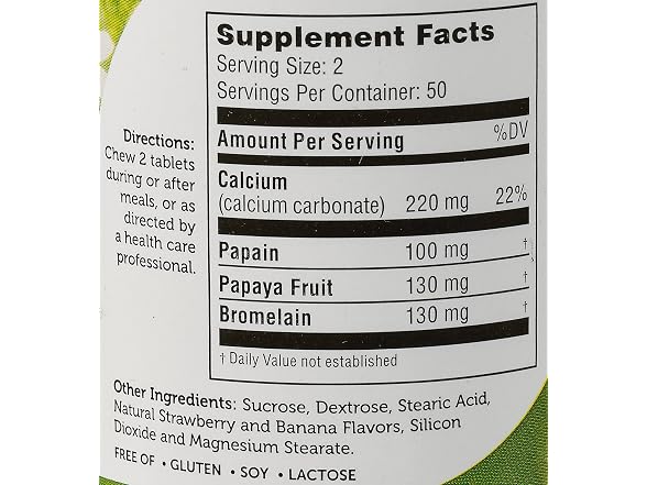 Zahler AfterMeals, Fruit-Based Enzyme