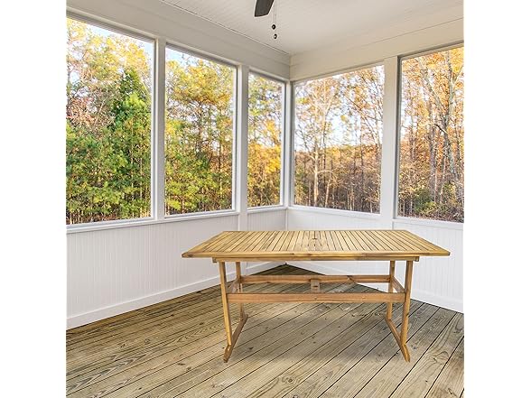 Sunnydaze Decor BOD-6251 Hatteras Acacia Table Brown