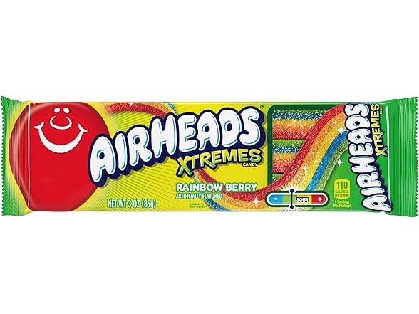 Airheads Airheads Xtremes Rainbow Berry, 3oz, 12pk