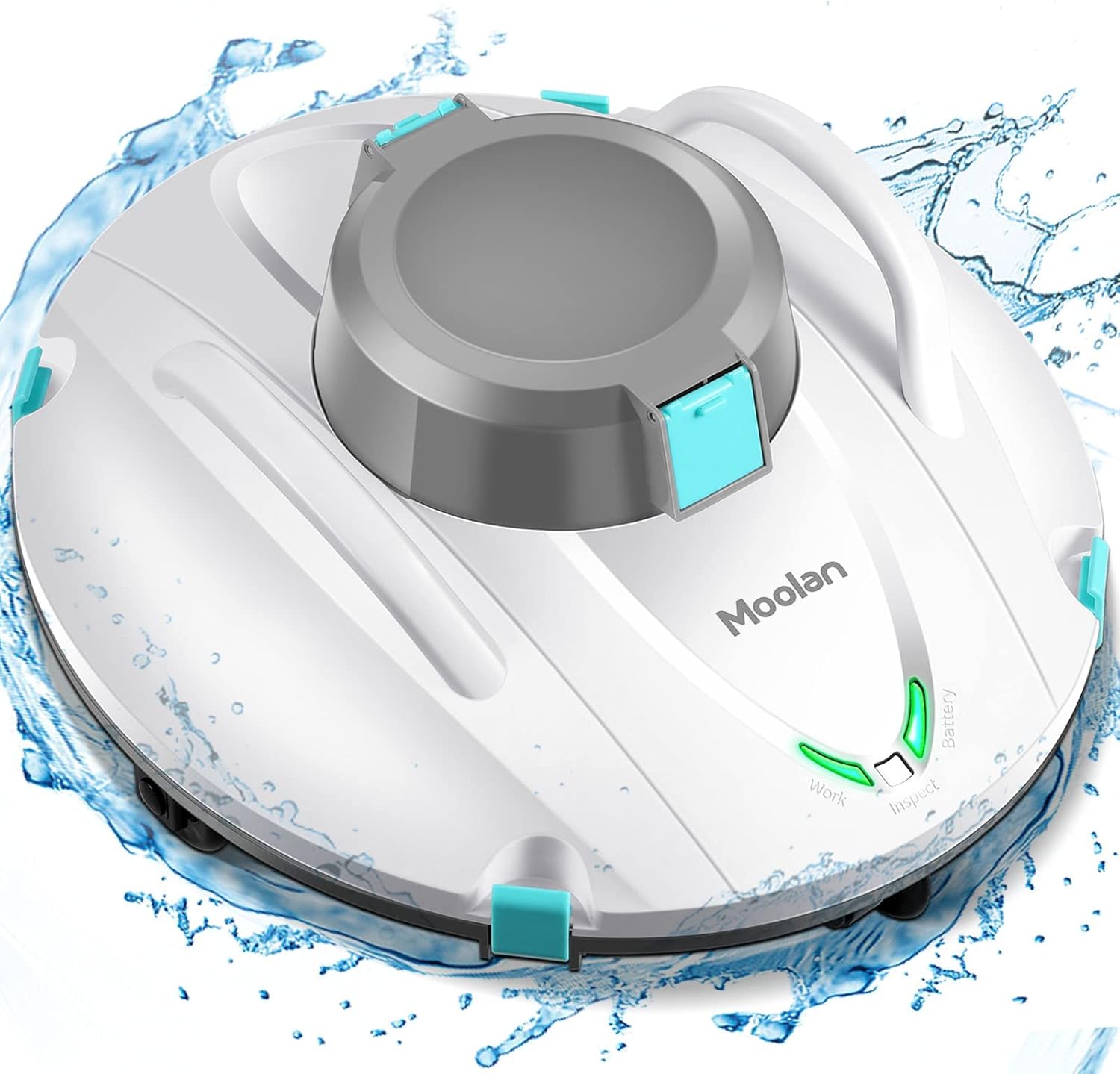 Moolan S1 Cordless Pool Vacuum Cleaner White - Gallery 8