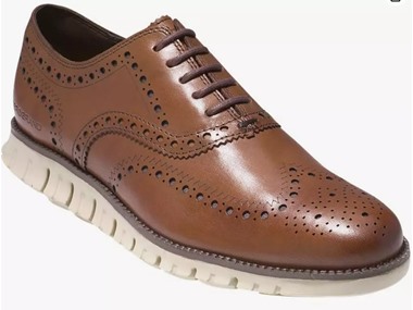 $74.99, Was $220, 65% Off! Cole Haan Men's Zerogrand Wingtip Oxford Shoes dealfomo