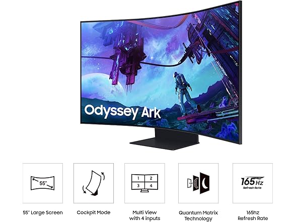 (NEW) Samsung 4k 55" Curved Gaming Monitor