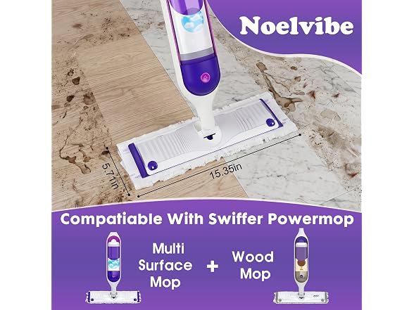 Noelvibe 20pcs Power Mop Refills