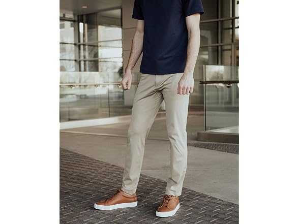 Rhone Men's Slim Commuter Pants, Black,