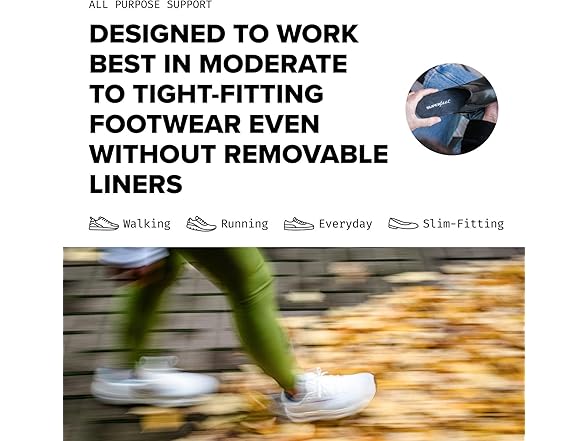 All-Purpose Support Low Arch Insoles (M5.5-7 / W6.5-8)