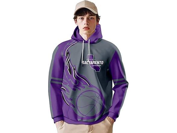 Men's 3D Printed Basketball Hoodies