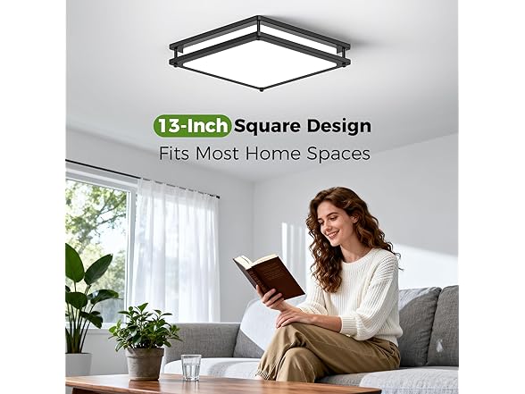 GoBright Flush Mount LED Ceiling Light Fixtures