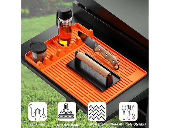 Silicone Grill Mat for Blackstone Griddle Cover 16" x 11.5"